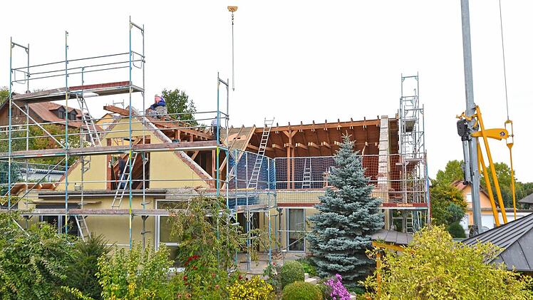 Anwesen Bauer während der Sanierung. Fotos: Jürgen Haag