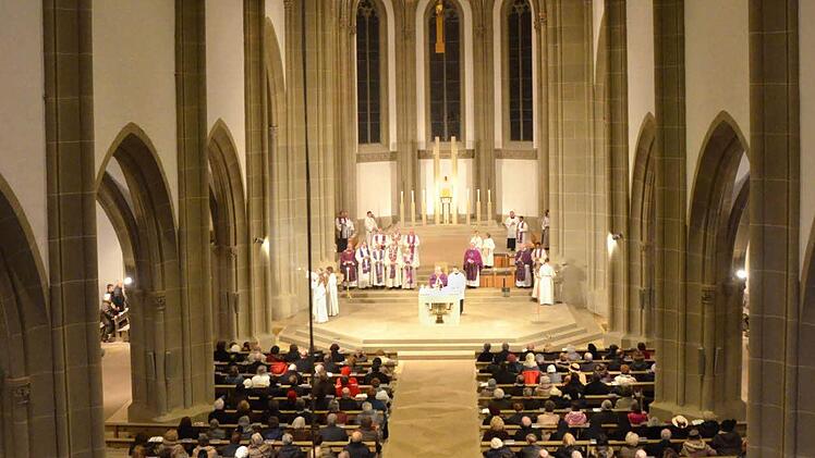 Besuch des Bischofs in Bad Kissingen. Foto: Peter Rauch