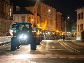 Landwirte demonstrieren in Bamberg gegen Ampel-Pläne