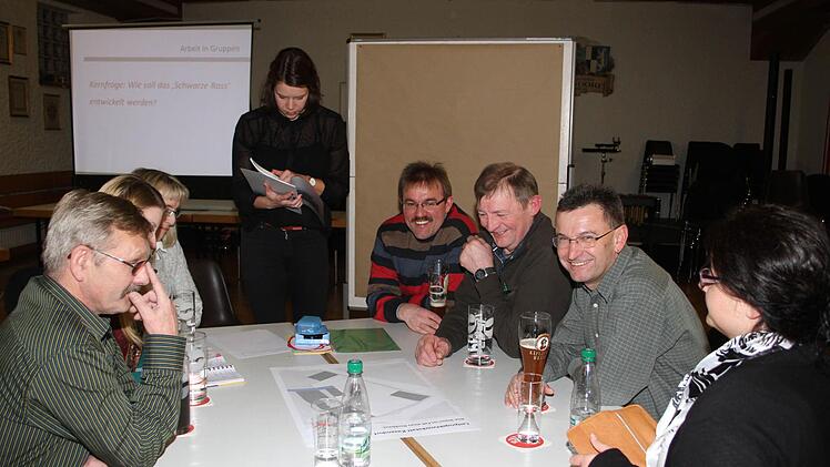 In mehreren Gruppen sammelten die Kasendorfer bei der jüngsten Isek-Sitzung Ideen. Foto: Sonja Adam