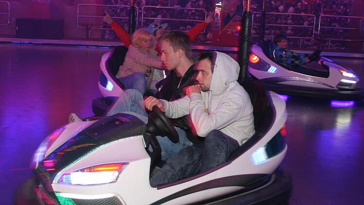 Der Disco-Scooter ist vor allem abends mit den bunten Lichtern ein Anziehungspunkt. Foto: Sonja Adam