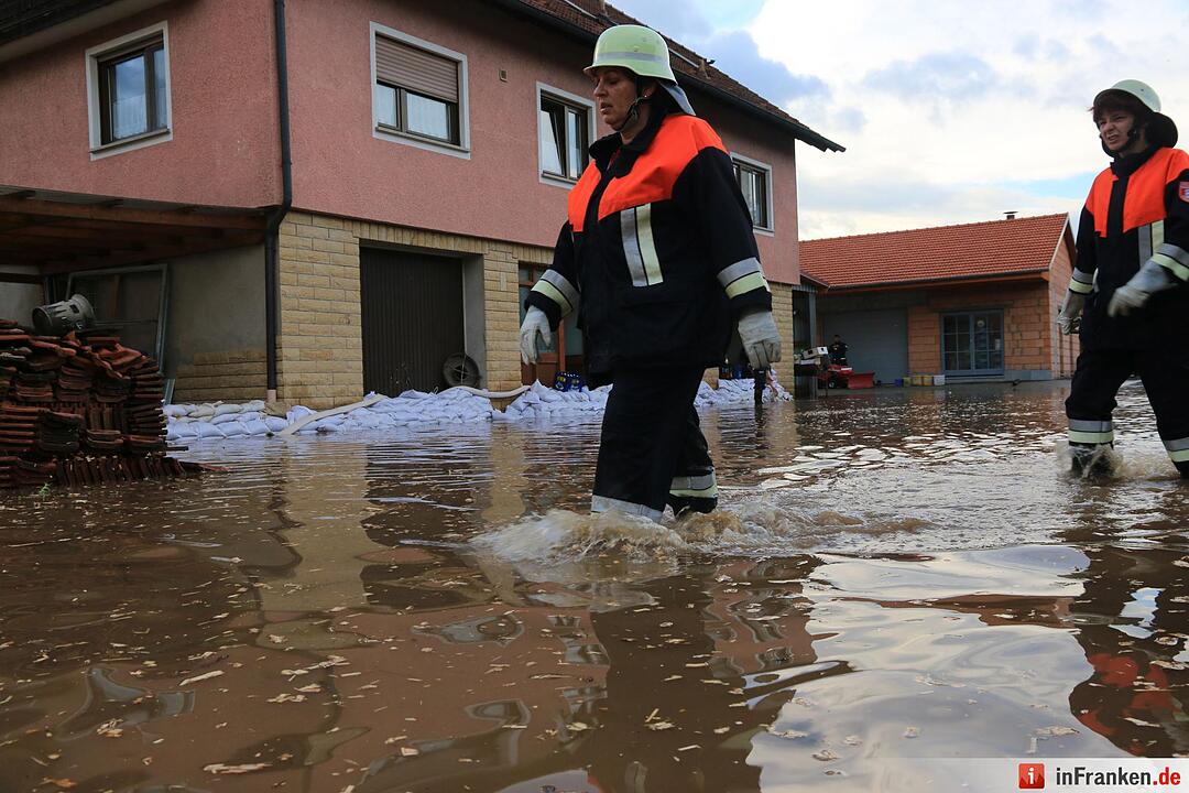 Hochwasser in Rauhenebrach