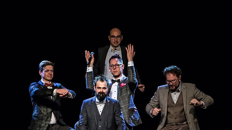 Umjubelter Auftritt: Das Quintett Viva Voce präsentierte sein Jubiläumsprogramm zum 20-jährigen Bestehen "Es lebe die Stimme" in Coburg.Foto: Jochen Berger