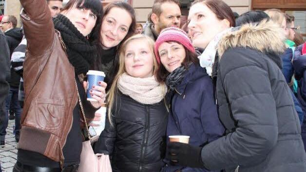 Impressionen vom weihnachtlichen Frühschoppen in Kulmbach 2015. Foto: Sonny Adam