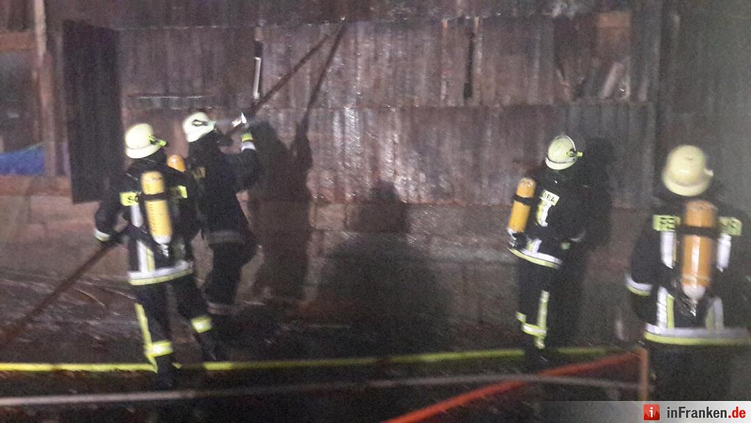 Scheunenbrand in Oberleichtersbach