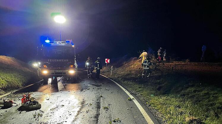 Sturmtief "Ignatz" löst zahlreiche Einsätze in Franken aus