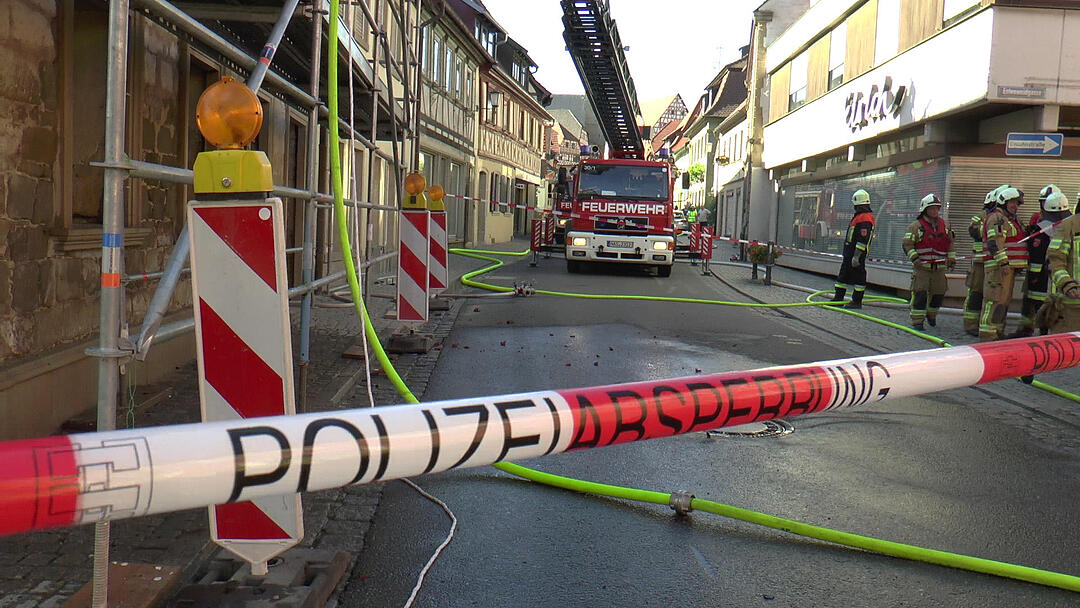 Zeil: Dachstuhlbrand in Altstadt