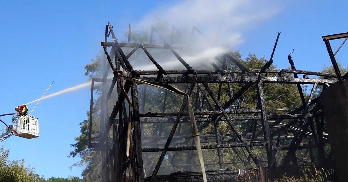 Emtmannsberg: Animals perish in burning barn - | Fire brigade operation