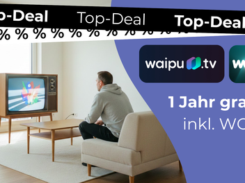 waipu.tv: 4K Stick inkl. 1 Jahr Fernsehen und WOW Filme & Serien für nur 59 €