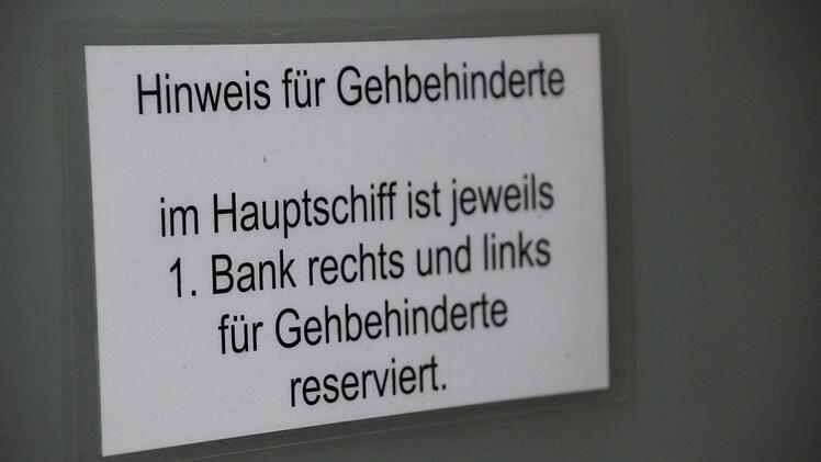 Barrierefreiheit in Kirchen. Foto: Heike Beudert