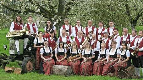 Die Ehrabocher Musikanten im Jahr 2016