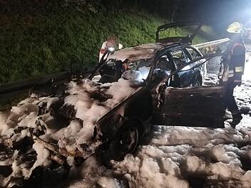 Autobrand auf der A9