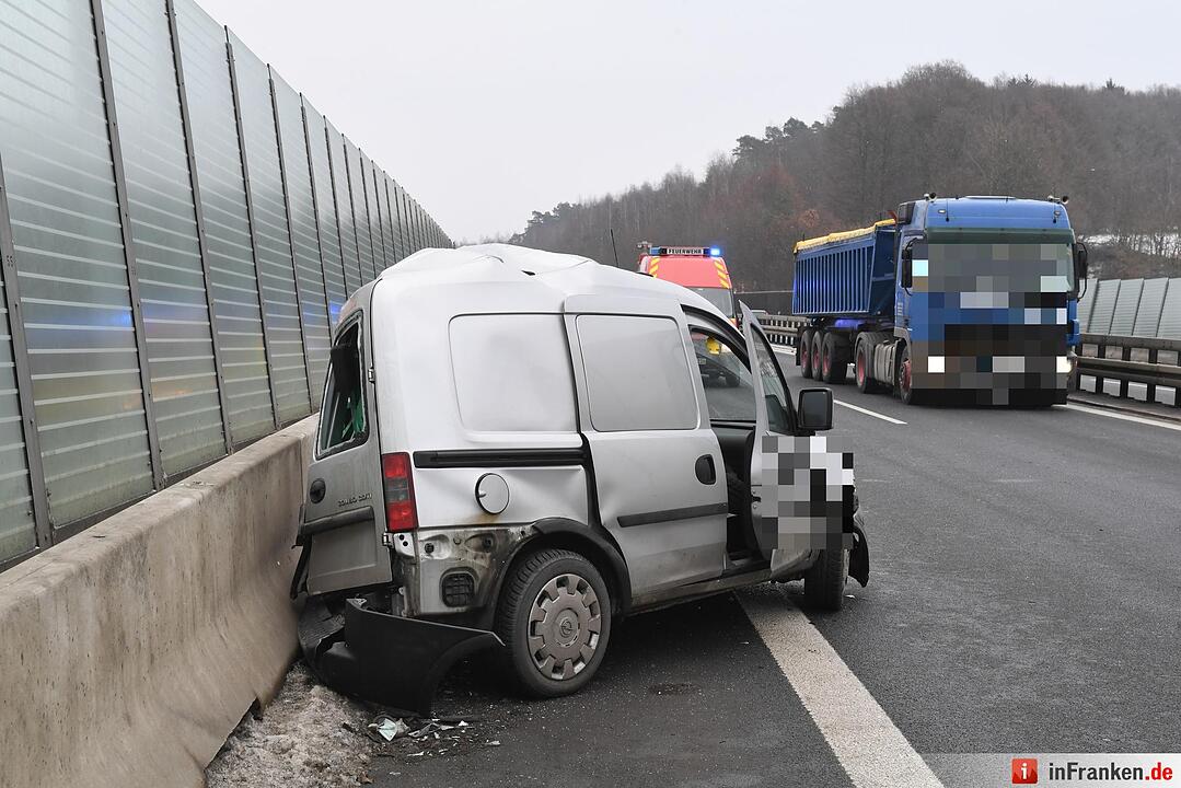 Unfall auf der A73 im Kreis Bamberg