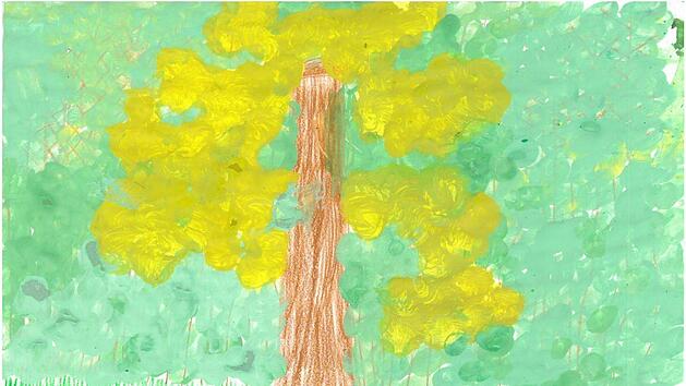 Ein alter, klimabedeutsamer Baum verdient besonderen Schutz, ist die Ansicht des Offenen Kreises Bad Rodach/Die Gr&uuml;nen.  Foto: Patrick Pleul, dpa, gemalt von Felix