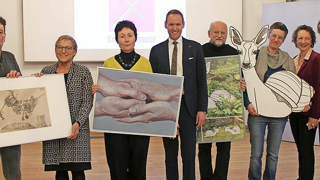Die Preistr&auml;ger, Sponsoren und Koordinatoren (v.&nbsp;l.): Stephan Klenner-Otto, Rosi Kraus, Ingrid Riedl, Sven M&uuml;ller, Ernst Strian, Sascha Banck, Tanja Engelke und Kurt Neubauer
