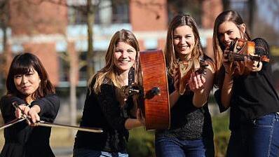 Das "Alma-Quartett" spielt für die Senioren in Haßfurt Stücke von Mozart, Schumann und Brahms.  Foto: privat
