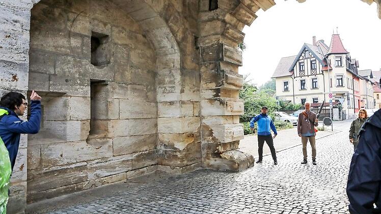 Am Nürnberger Tor wird eine Szene aus "Stadt ohne Mitleid" nachgespielt.