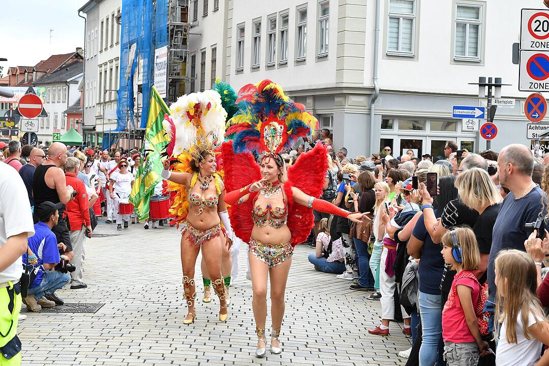 Umzug beim Samba-Festival in Coburg