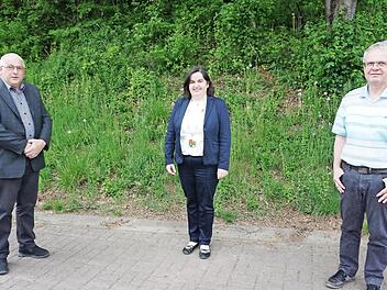 Bürgermeisterin Sonja Reubelt mit ihren Stellvertretern. Siegfried Söder (links) ist der neue stellvertretende Bürgermeister der Gemeinde Sandberg. Neueinsteiger Stefan Söder (rechts) wurde zum 3. Bürgermeister gewählt.  Foto: Marion Eckert