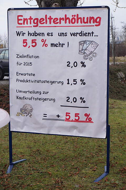 Warnstreik IG Metall in Kitzingen