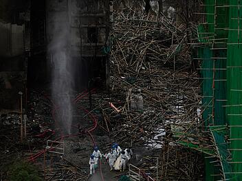 Nach Brand in Hongkong