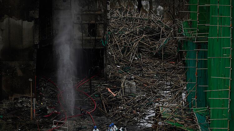 Nach Brand in Hongkong