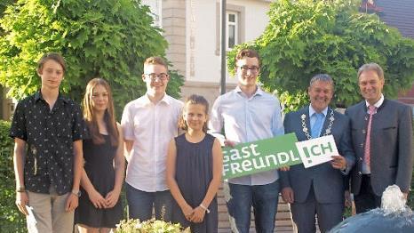 Die besten Schüler mit Ausnahmemusikerin Amelie Angles (Mitte)