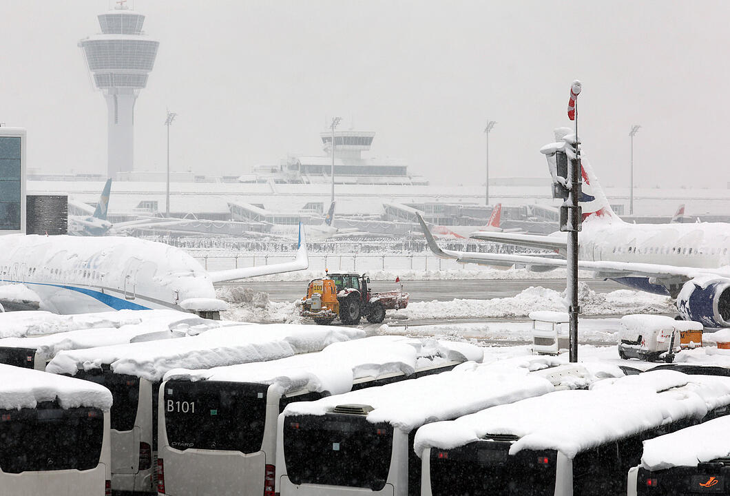 Wintereinbruch in Süddeutschland - München