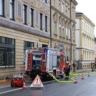 Bamberg: Feuer in der Innenstadt - Brand in Bankfiliale