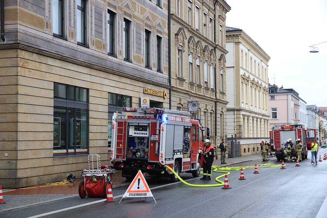 Bamberg: Feuer in der Innenstadt - Brand in Bankfiliale