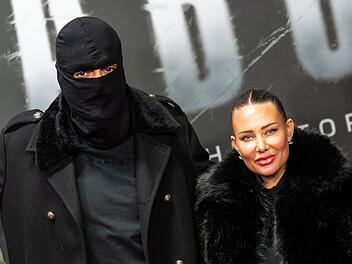 Haftbefehl (b&uuml;rgerlich Aykut Anhan) und seine Frau Nina Anhan