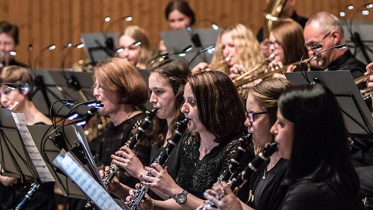 Im zweiten Teil musizierte die Blaskapelle Meeder.Foto: Jochen Berger