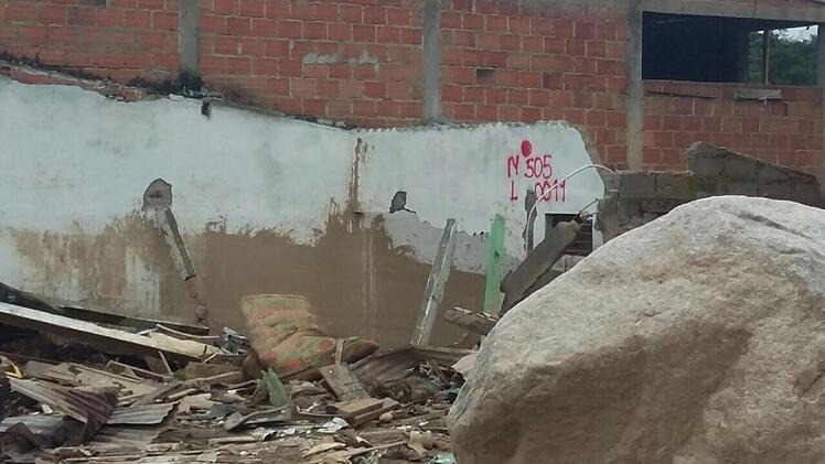 Ein Bild der Verwüstung - die Stadt Mocoa nach der Schlammlawine. Foto: privat