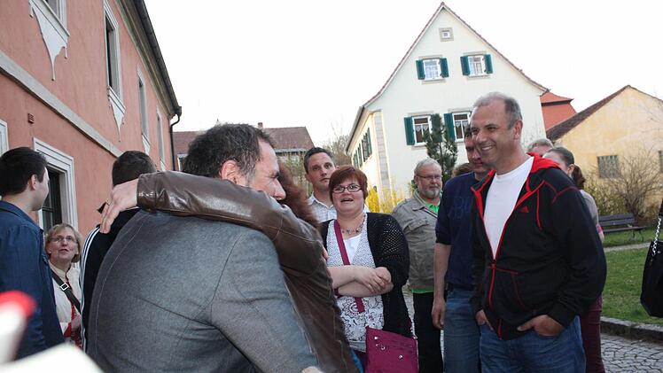 Die Schlange der Gratulanten war lang