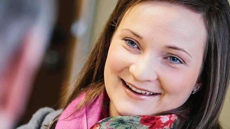 Tina-Christin Rüger im Gespräch mit uns. Foto: Hendrik Steffens