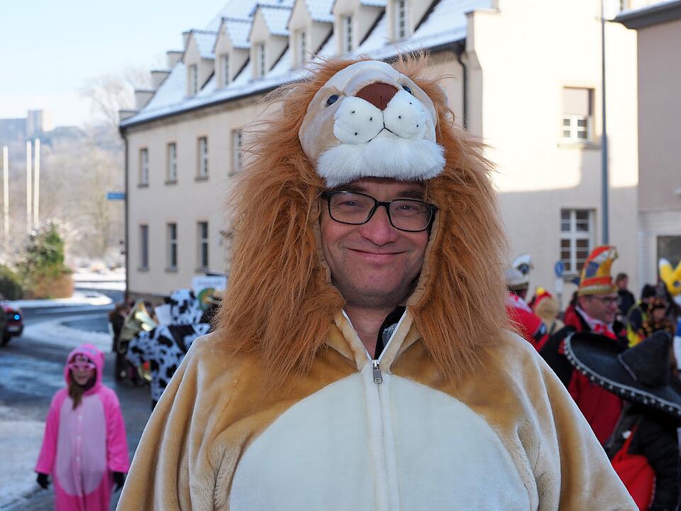 Eine der ersten Faschingsumzüge in der Region