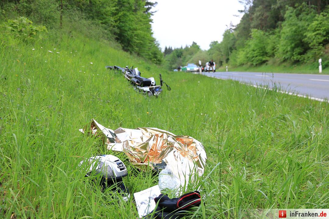 Unfall zwischen Bamberg und Pödeldorf: Motorradfahrer verletzt