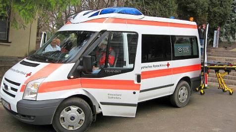 Der gelieferte Krankenwagen Fotos: privat