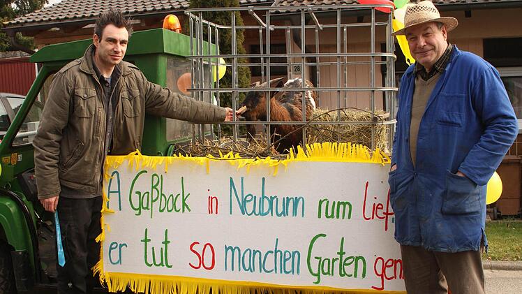 Der entlaufene "Gaßbock" war im Zug dabei.