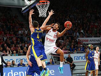 Brose Bamberg spielt am Sonntagabend gegen Oldenburg. Foto: Sportpress