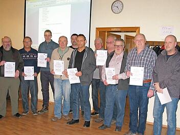 Die Jubilare des Sport-Angler-Clubs Staffelstein  Foto: privat