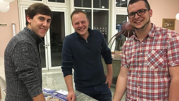 Die Macher der Messe (von links) Marcel Dünisch, Florian Grom und Raphael Langer.   Foto: Stefanie Tapprogge