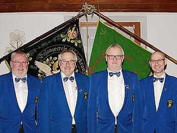 Die Vorstandschaft (von links): Dieter Thummet, Werner Ederer, Gerhard Horz, Alexander Thummet