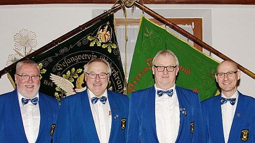 Die Vorstandschaft (von links): Dieter Thummet, Werner Ederer, Gerhard Horz, Alexander Thummet