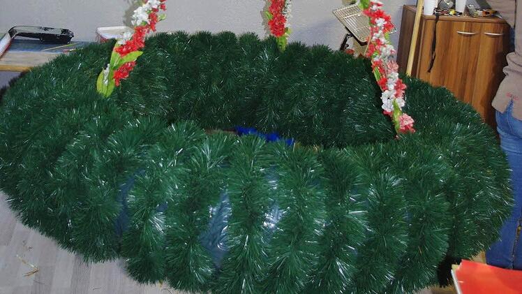 Der Kranz ist fertig! Foto: Heike Schülein