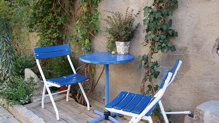 Sitzplatz inmitten der Stadt. Foto: Heike Beudert