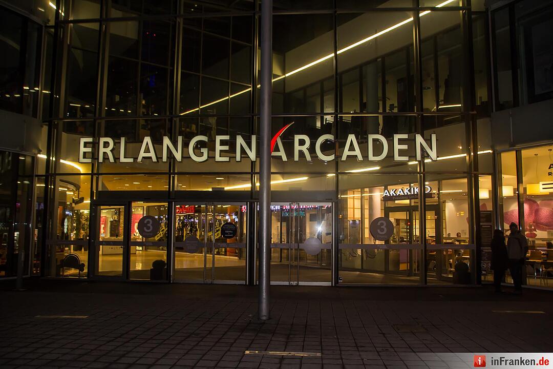 Brand in Erlanger Arcaden