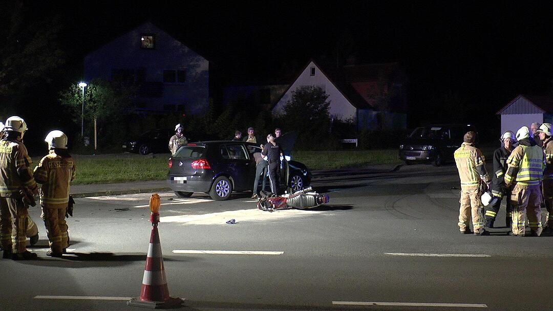 Haßfurt: 18-jähriger Biker lebensbedrohlich verletzt