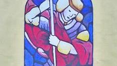 Das Georgsbild in der Kirche  Foto: sn