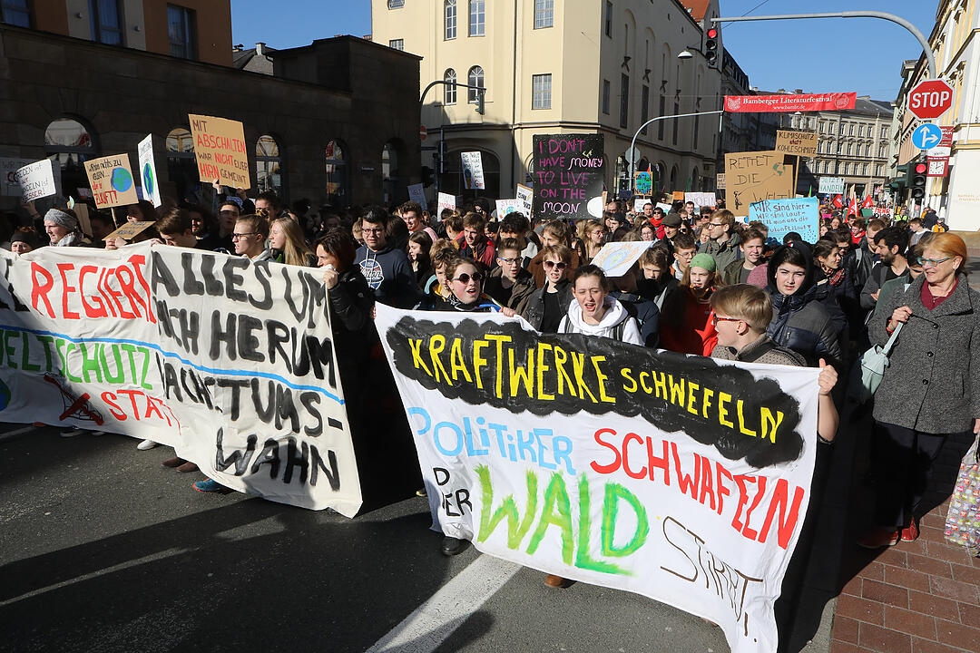 Bamberg; Demo Klima; Foto: Barbara Herbst